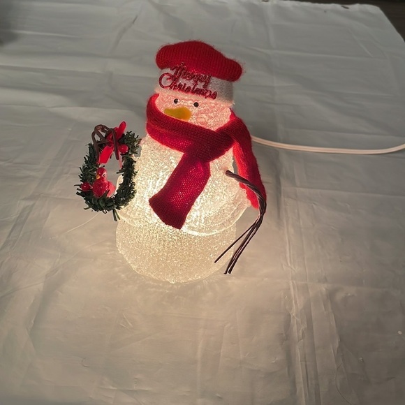 🌨️ Vintage Snowman Light - Glistening Holiday Delight!  🌨️ - Picture 4 of 9